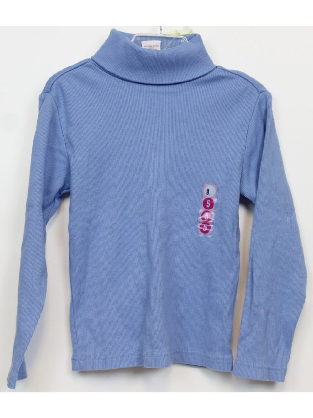 2003 Gymboree Flower Blossom Periwinkle Turtleneck Shirt Tee sz 5 Ribbed sz 5